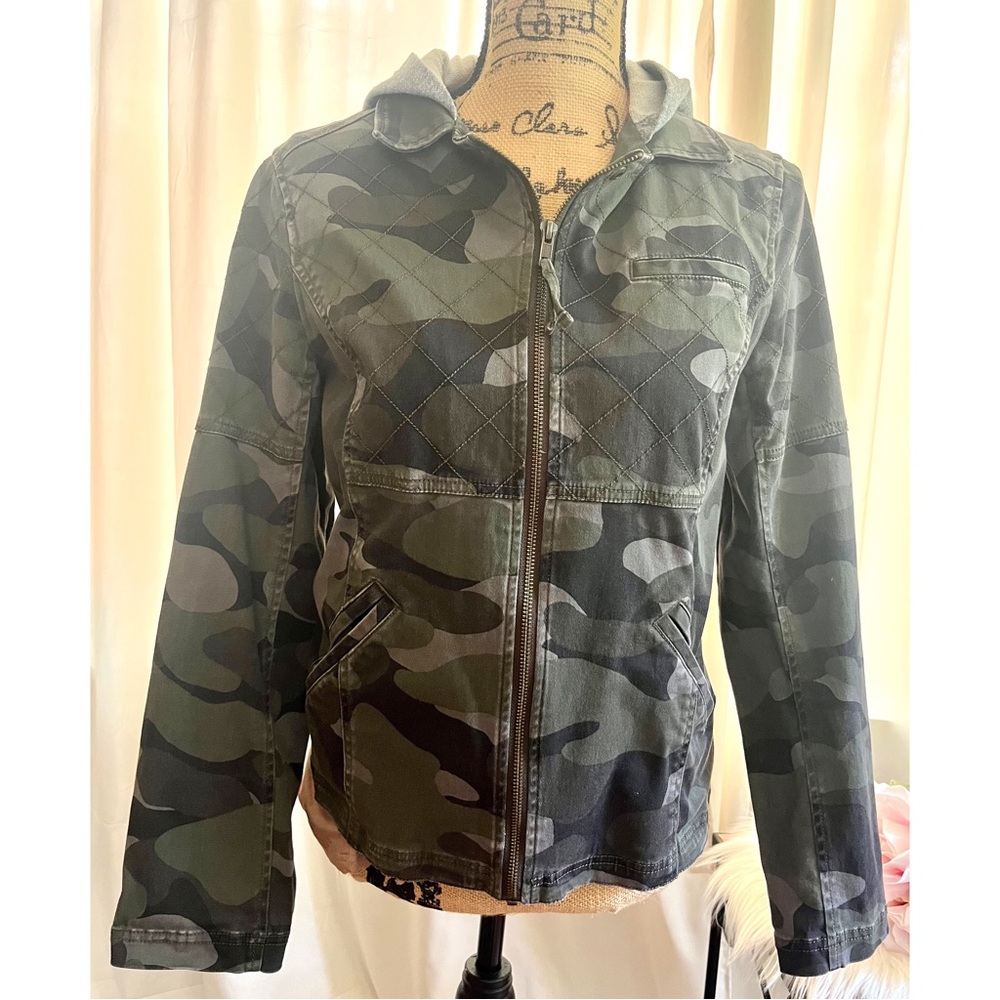 Express Camo Utility Jacket with Hoodie
